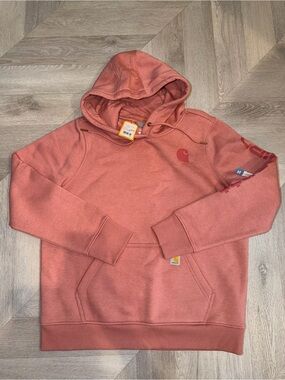 Carhartt Men’s Crewneck Hoodie in Dusty Rose